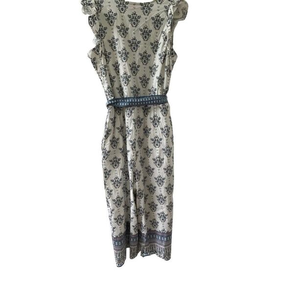 Gal Meets Glam Collection Eden Jumpsuit Women’s Blue Combo Sleeveless Size 16 - Picture 7 of 11